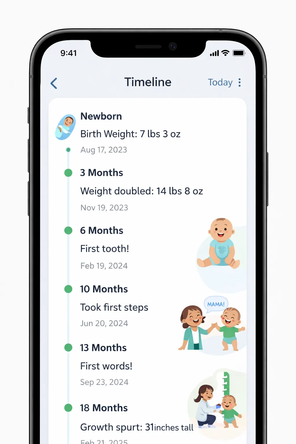 Child Growth Tracking App — slide 1 of 1