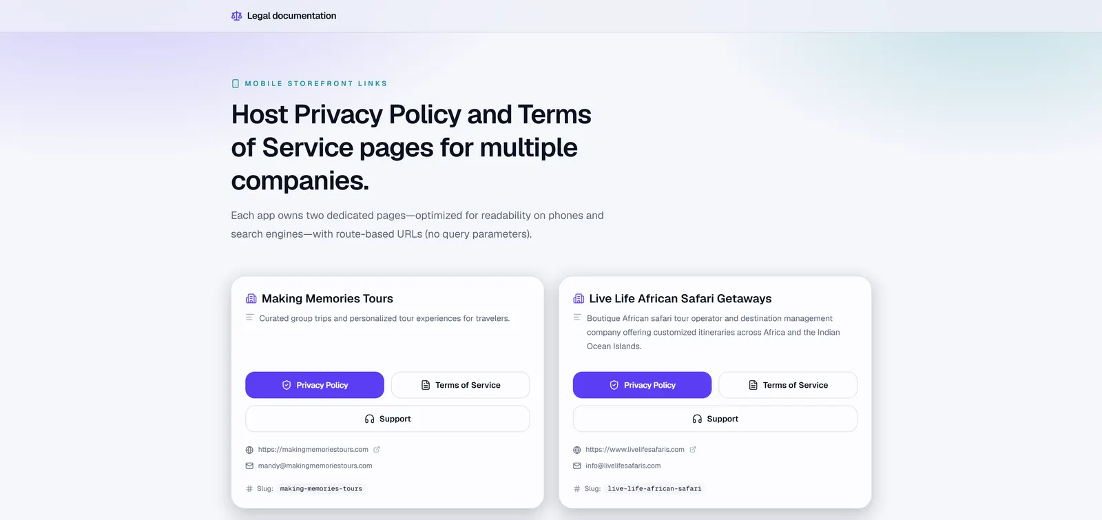 Public Legal Links — slide 1 of 2